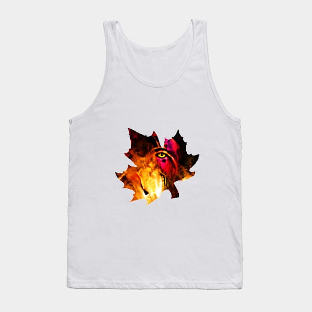 Wolf Illusion Art Tank Top by Trails I Travel Art